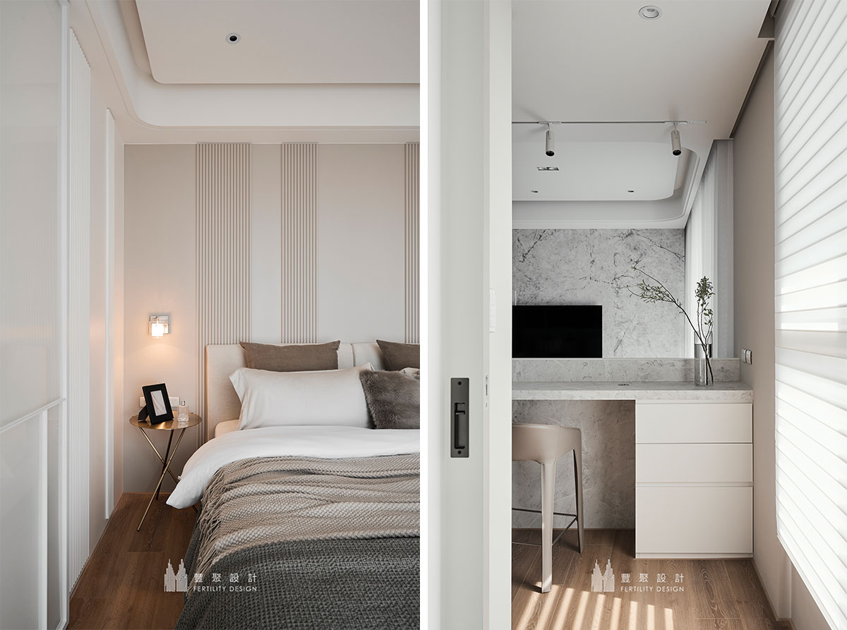 現代風設計、輕奢風、主臥室設計、master bedroom